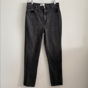 Abercrombie & Fitch 90s Straight Ultra High Rise Black Jeans Size 31|12XL
